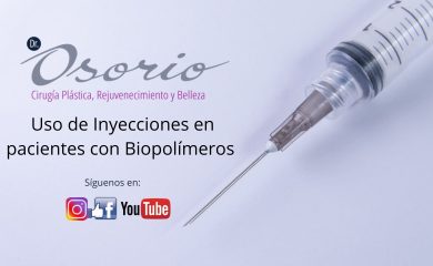 Uso de inyecciones en pacientes con biopolímeros.